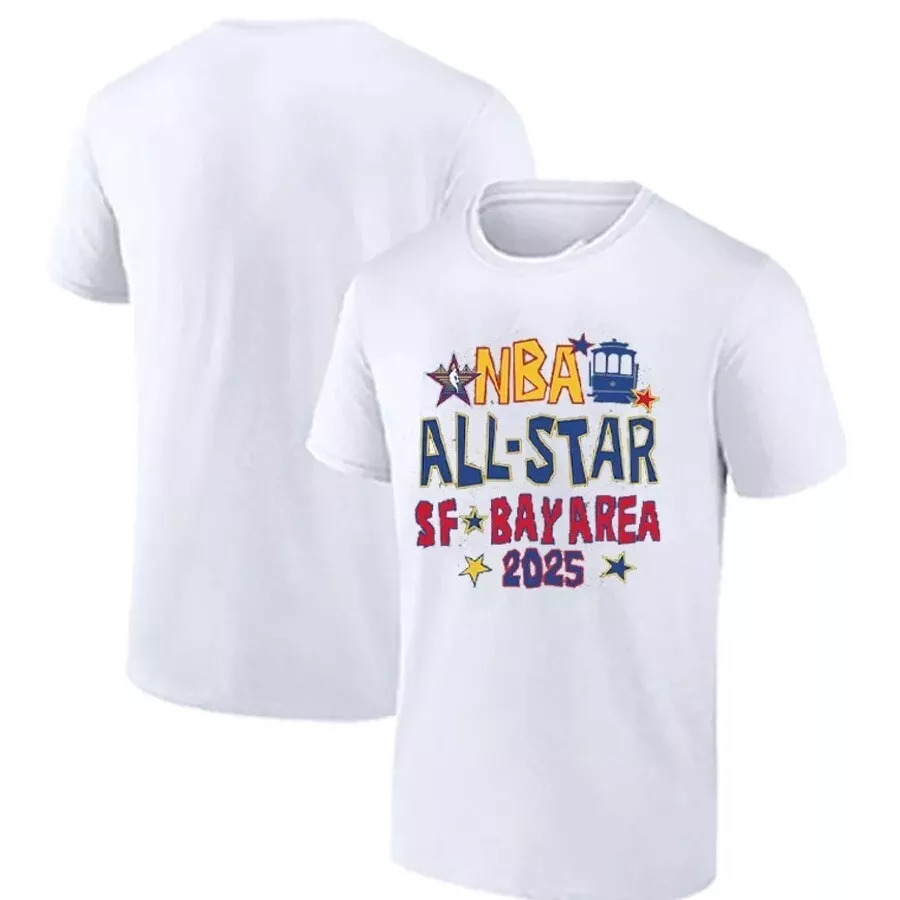 Men 2025 NBA all Star white T Shirt->nba t-shirts->Sports Accessory